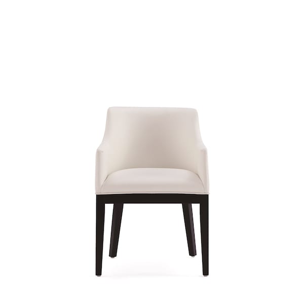 Manhattan Comfort Gansevoort Faux Leather Dining Armchair in Cream DC051AR-CR - main